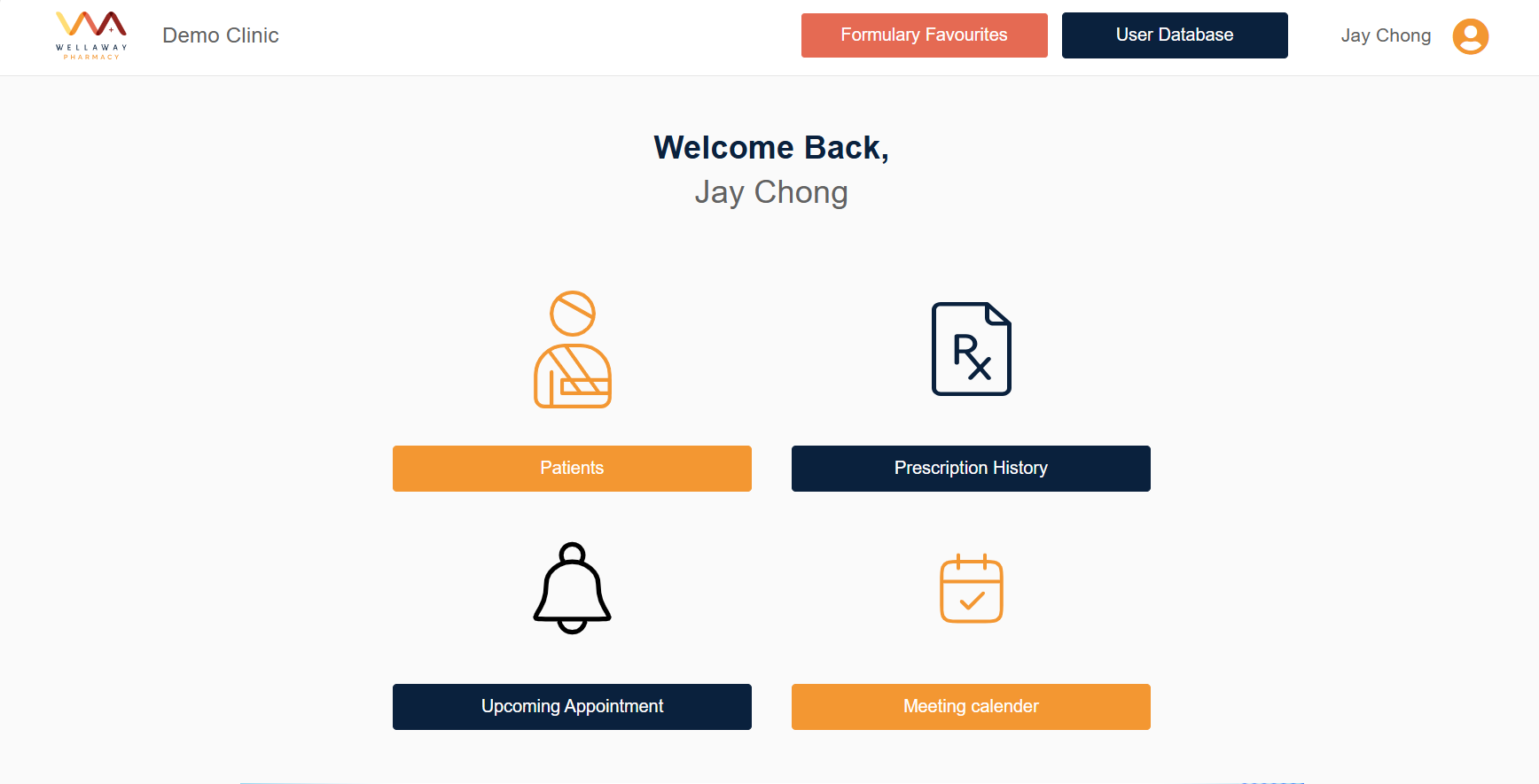 WellAway clinic dashboard